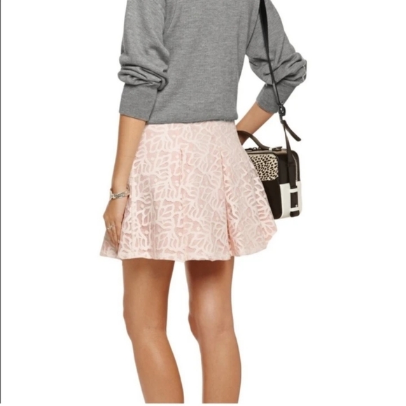 Sandro Paris Guipure Lace Overlay mini skirt, size Medium - Picture 7 of 7